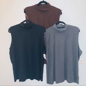 Karen Scott Plus Size Mock Turtleneck Bundle